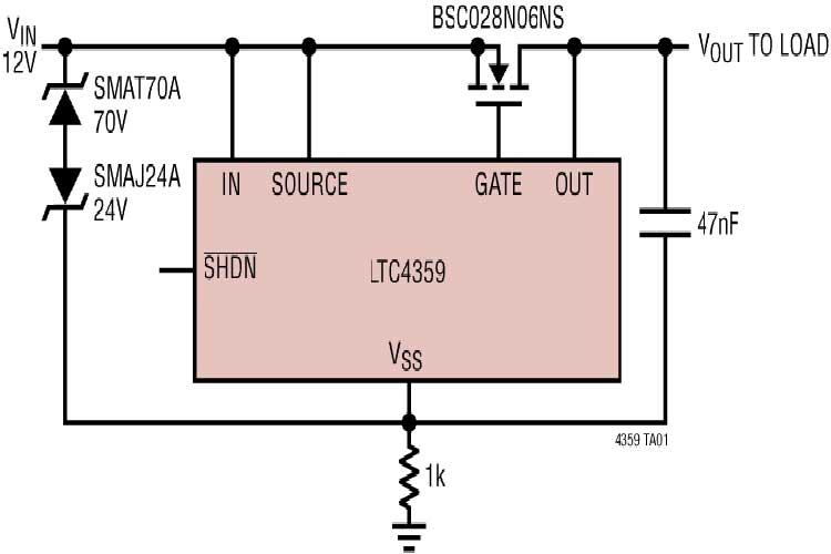 LTC4359IDCB#TRPBF